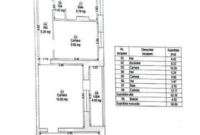 Apartament 3 camere- Zona Circumvalatiunu - 19