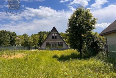 Casa individuala in Snagov, curte 900mp, la rosu