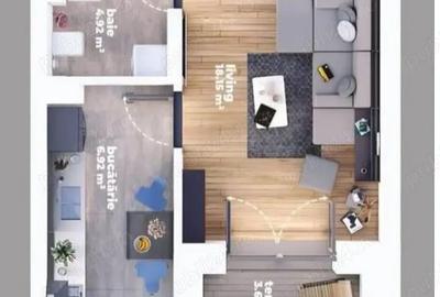 Garsonieră decomandată în Titan - 1