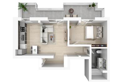 Apartament 2 Camere Finalizat / terasa 20 mp / Mutare Rapida - 2