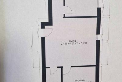 Apartament cu 3 camere semidecomandat în Central - 6