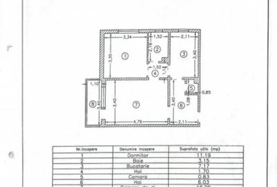 Apartament cu 2 camere decomandat în Brătianu - 2