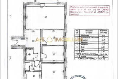 Apartament cu 3 camere, mobilat în Domenii - 16