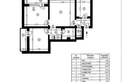 Apartament 3 camere, 61 mp, zona Cina Nord - 10