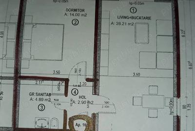 Apartament cu 2 camere decomandat în Central - 7