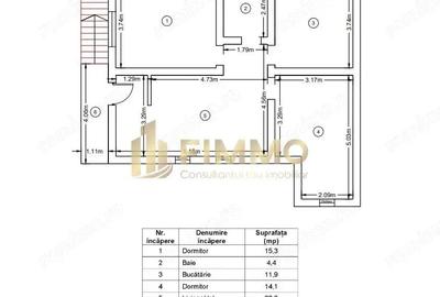 Apartament cu 3 camere decomandat în Moara - 4