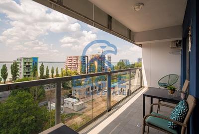 Mamaia Central - 2 Camere modern, balcon generos si vedere frontala spre lac - 7