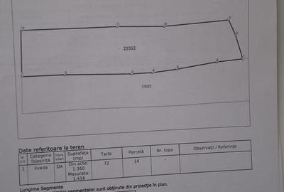 Teren de 1416 mp, în Exterior Vest - 5