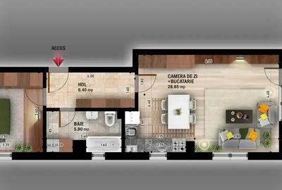 Apartament 2 camere Titan Theodor Pallady Metrou Nicolae Teclu - 4
