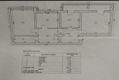 Apartament cu 3 camere decomandat în Central