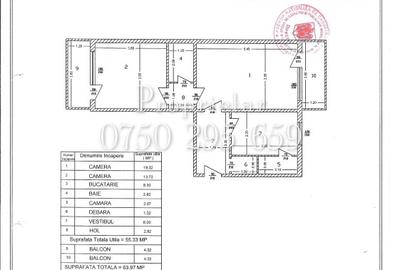 Proprietar 2 camere 64 mp 2 balcoane an 1989 etaj 4 clasa B Baicului Stolnicul V - 10