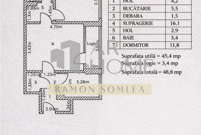 Apartament cu 2 camere, mobilat în Ultracentral - 3
