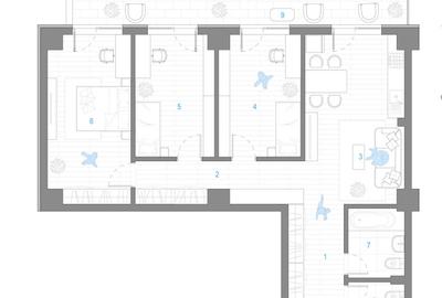 APARTAMENT 4 CAMERE, 103 MP, ETAJ INTERMEDIAR, NICOLINA, COMISION 0% !!! - 3