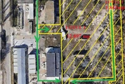 Teren industrial de vanzare 14.740 mp, autorizatie constructie,  str. Chimiei, B - 3
