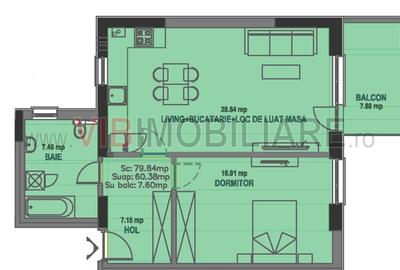 Apartament cu 2 camere decomandat, mobilat în Străulești - 8