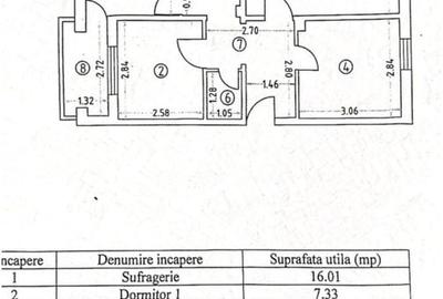 CEC Bank  Eliberării apartament 3 camere cu centrala pe gaz - 9