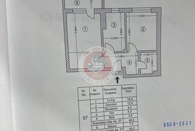 Envogue Residence | 2 Camere | Decomandat | 55mp | B11707 - 6
