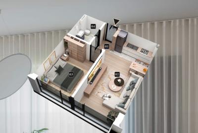 Apartament cu 2 camere semidecomandat în Militari - 8