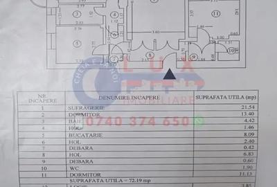 Apartament cu 3 camere decomandat în Babadag - 2
