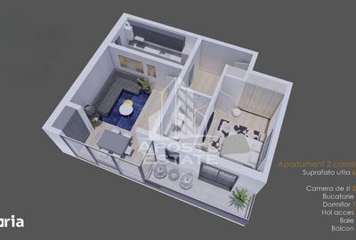 Apartament cu 2 camere în Girocului - 2