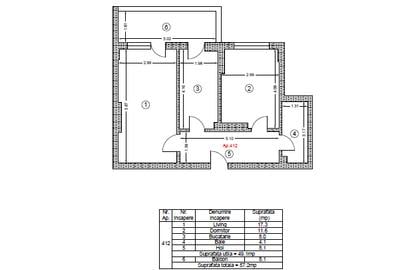Apartament cu 2 camere decomandat în Berceni