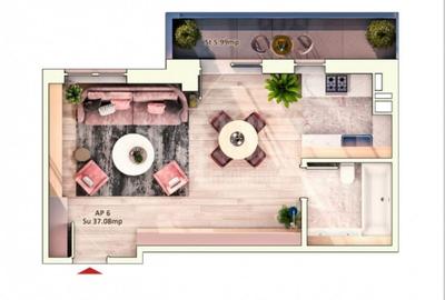 Garsonieră semidecomandată în Mărăști - 3