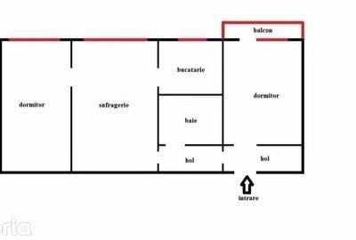 Apartament cu 3 camere în Tudor Vladimirescu