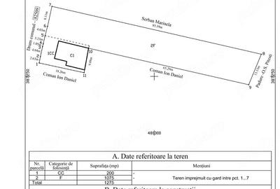 Casă cu 3 camere cu Teren 1275 Mp în Central - 1