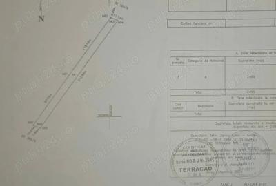 Teren de 2495 mp, în Colibași
