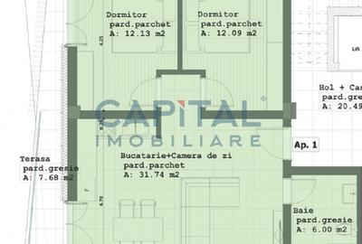 Apartament cu 3 camere decomandat în Republicii - 2