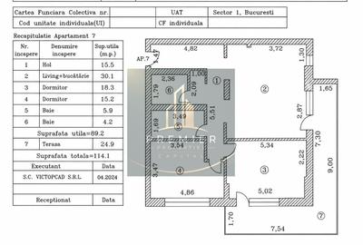 Apartament cu 3 camere decomandat în Băneasa