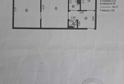 Apartament cu 2 camere semidecomandat în Central