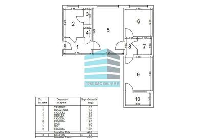 Apartament cu 3 camere semidecomandat în Titan - 9