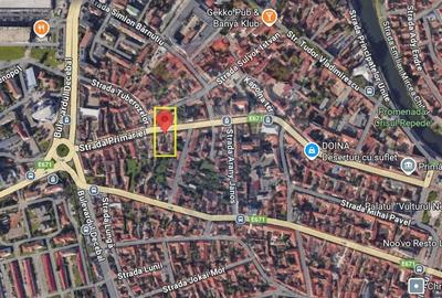 Teren 1444 mp Ultracentral Oradea, Strada Primariei 52, front 20 m - 10