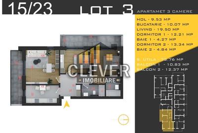 Apartament 3 camere Suprafata Generoasa Metrou Nicolae Teclu