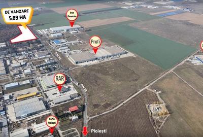 Teren Construcții intravilan de 58886 mp, în Vest