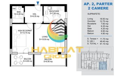 Apartament cu 2 camere decomandat în Titan - 4