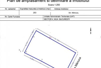 Teren de 253 mp, în Apărătorii Patriei