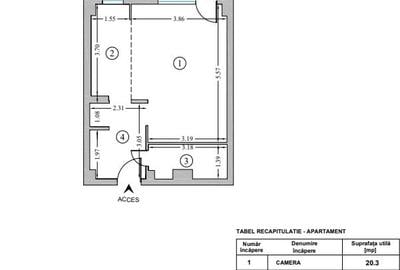 Garsoniera open space, Aleea Cislau, Pantelimon, Iancului - PROPRIETAR - 1