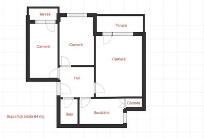 Apartament cu 3 camere de vânzare în Covasna, pe strada Ady Endre! - 10