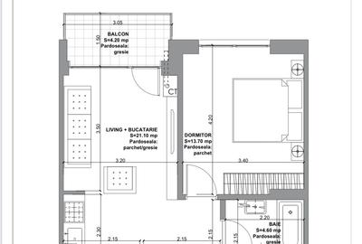 Dezvoltator-Ap 2 camere parter inalt cu bucatarie inchisa in imobil tip Boutique - 26