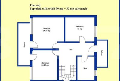 Vila cu 5 camere, 280 mp utili, teren cu 500 mp, Targsoru Ve - 6