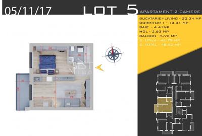 Apartament cu 2 camere semidecomandat în Theodor Pallady - 1