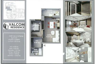 Valcom Residence Bartolomeu, Studio 2 camere, terasa 7.08 mp, Comision 0% Valcom Residence Bartolomeu, Studio 2 camere, terasa 7.08 mp, Comision 0% - 8