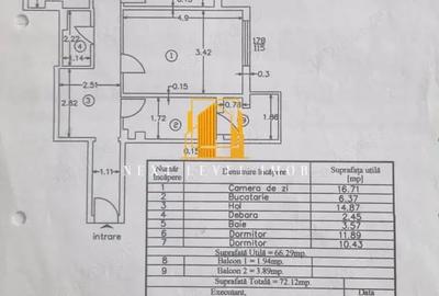 Apartament cu 3 camere decomandat în Găvana - 9
