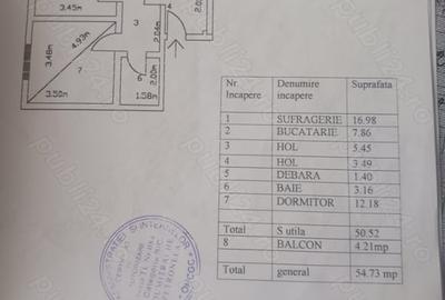 Apartament cu 2 camere decomandat în Central