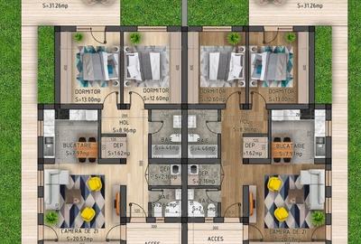 Vanzare apartament 3 camere|2 parcari incluse|Curte| LaRaCondominium, Otopeni - 17