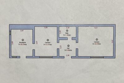 Casă individuală cu 2 camere cu Canalizare în Lazaret - 12