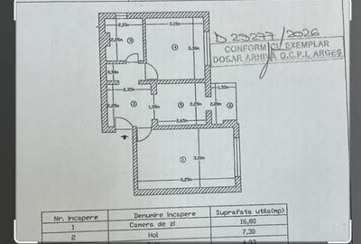 Apartament cu 2 camere decomandat în Exterior Vest