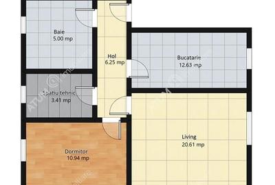 Apartament cu 2 camere de inchiriat in Selimbar zona Shopping City - 6